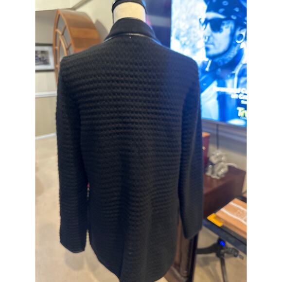 ⭐️ Women’s Boston Proper Full Zip Black Cardigan Sweater Size XL - Picture 4 of 4